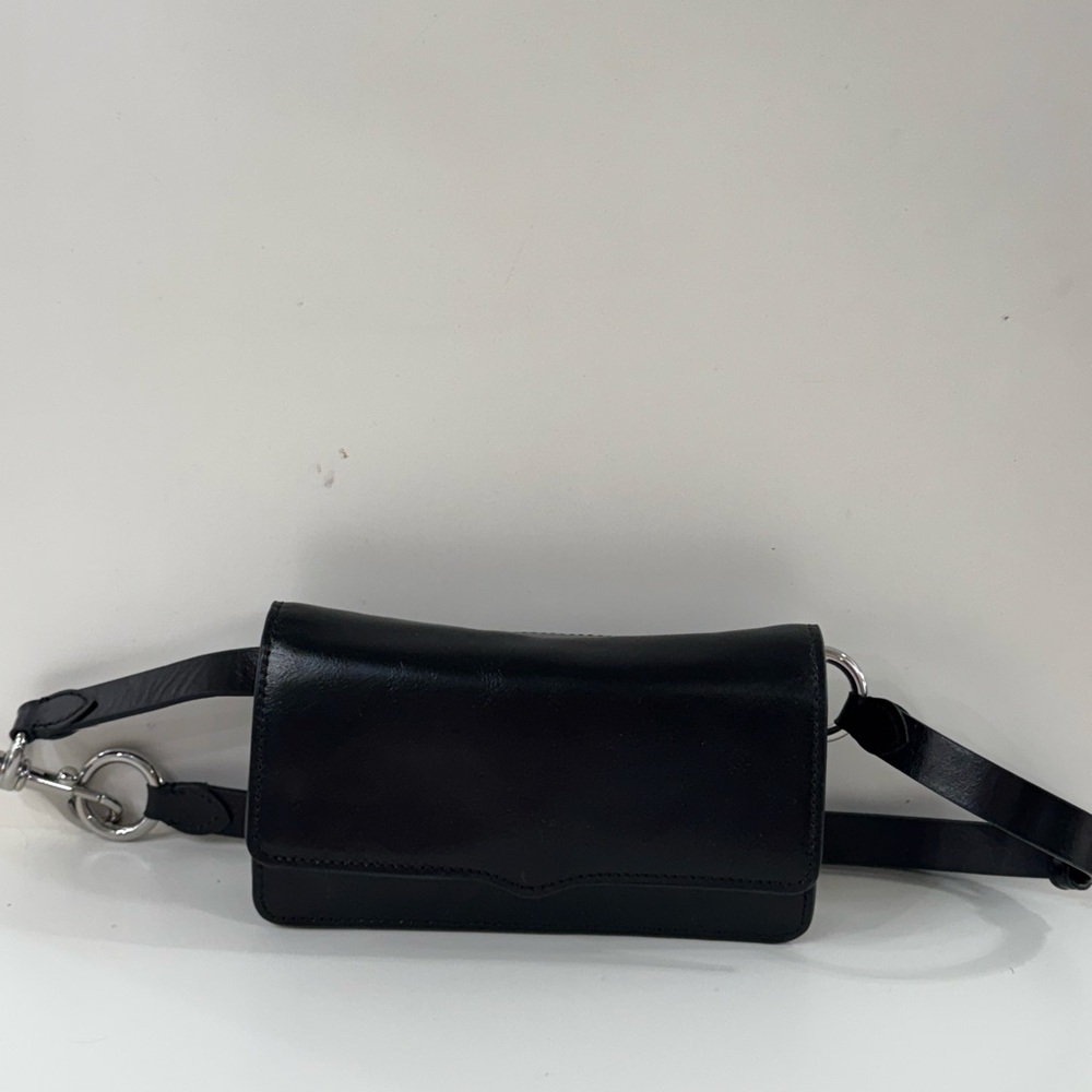 Rebecca Minkoff - Sleek Black Leather Belt Bag